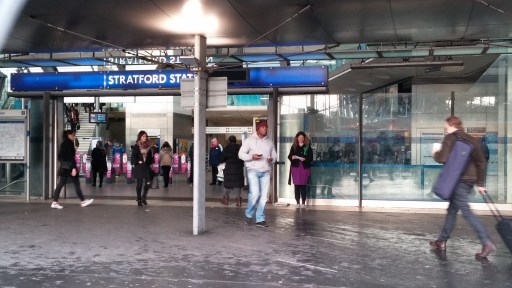 Rachel Collinson leafletting in Stratford